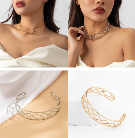 Metal Choker Necklace 5761