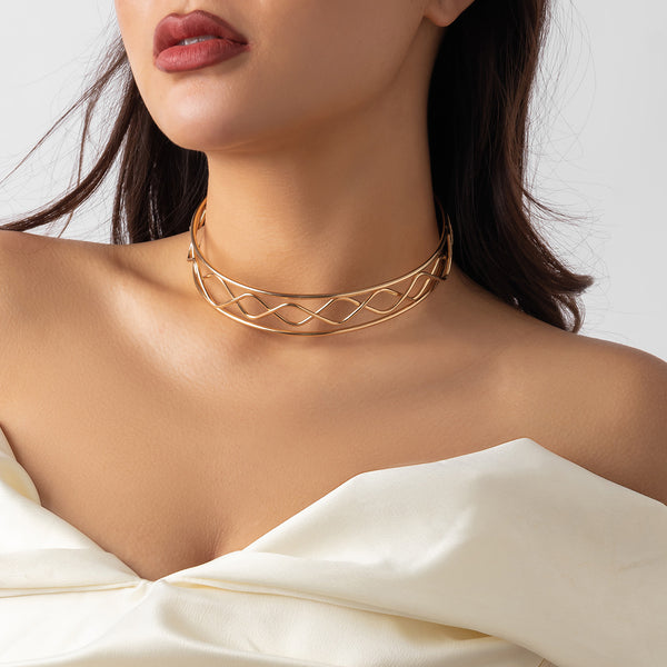 Metal Choker Necklace 5761