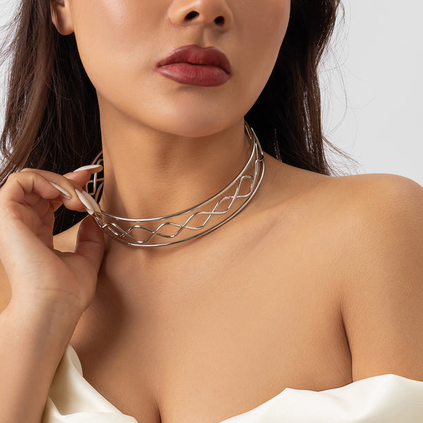 Metal Choker Necklace 5761