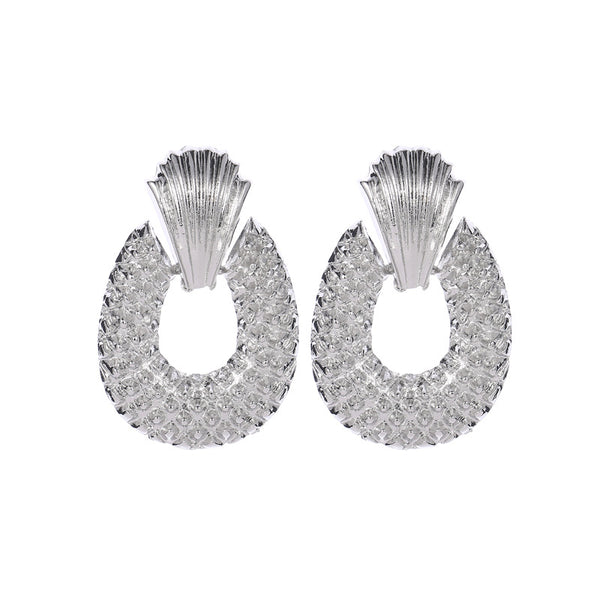 Metal Pineapple Earrings