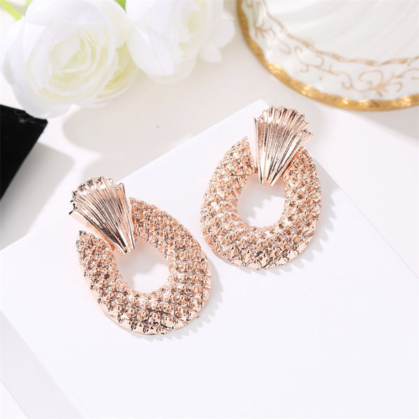 Metal Pineapple Earrings