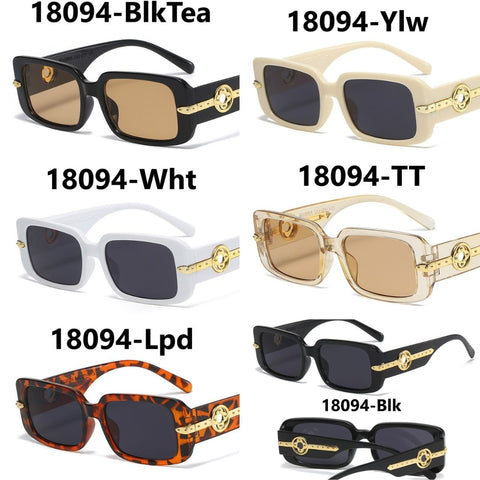 Retro Square Frame Sunglasses 18094