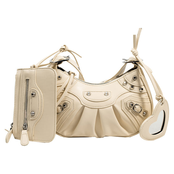 Rivet Motorcycle Shoulder Bag