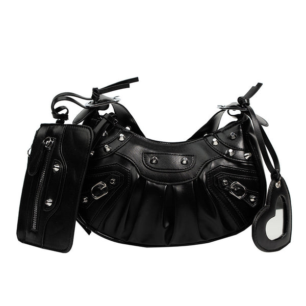 Rivet Motorcycle Shoulder Bag