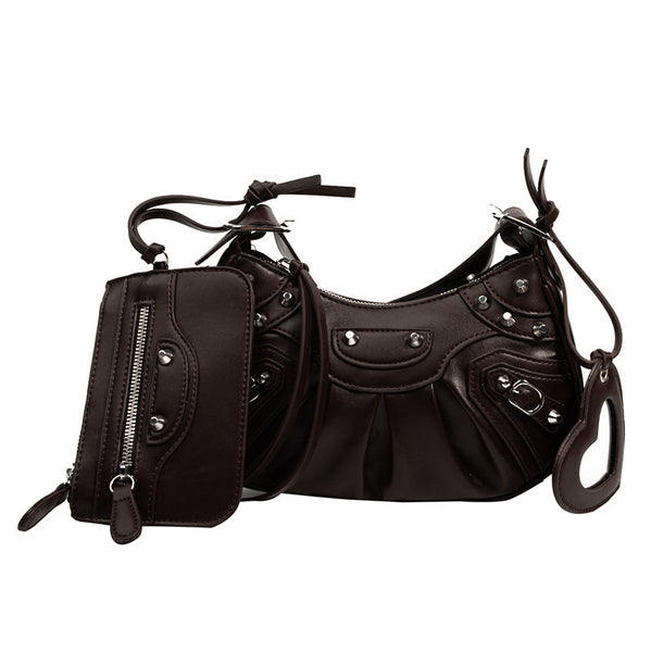 Rivet Motorcycle Shoulder Bag