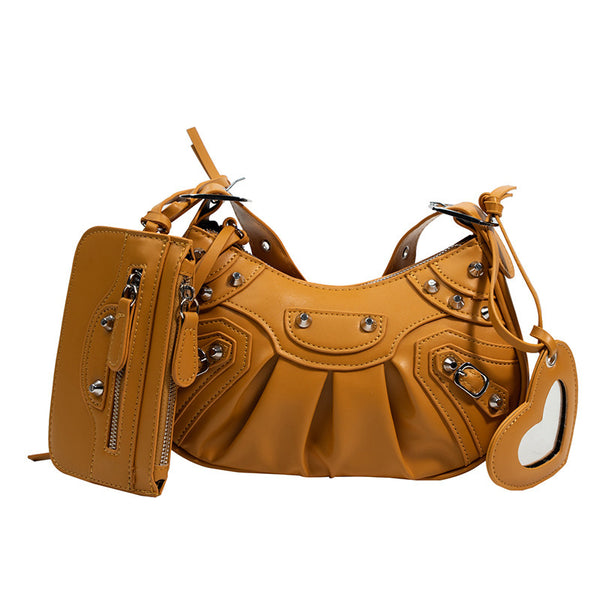 Rivet Motorcycle Shoulder Bag