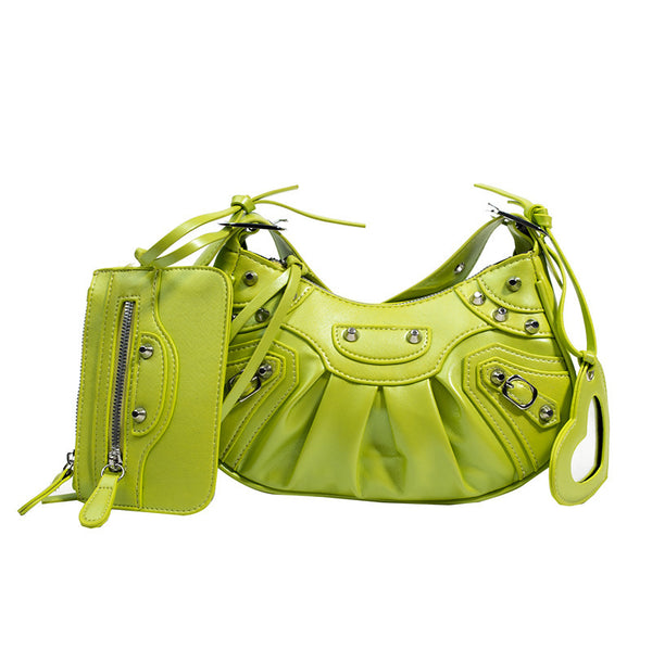 Rivet Motorcycle Shoulder Bag