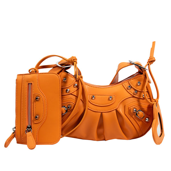 Rivet Motorcycle Shoulder Bag