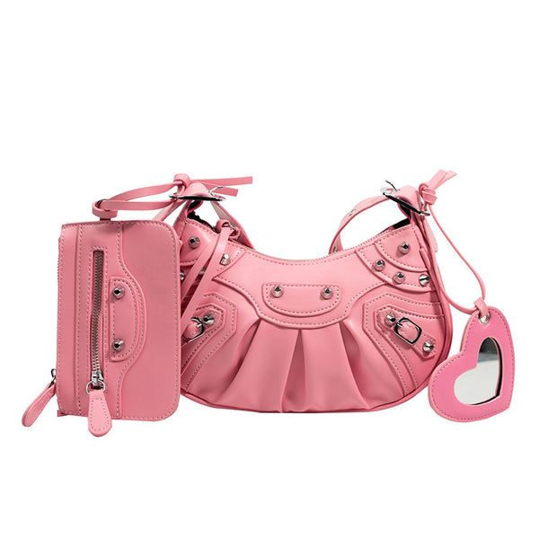 Rivet Motorcycle Shoulder Bag