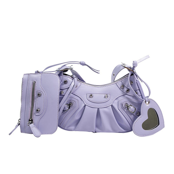 Rivet Motorcycle Shoulder Bag