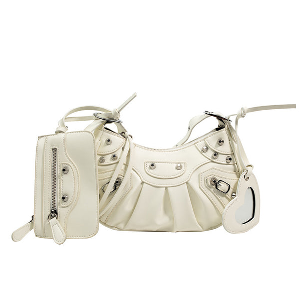 Rivet Motorcycle Shoulder Bag
