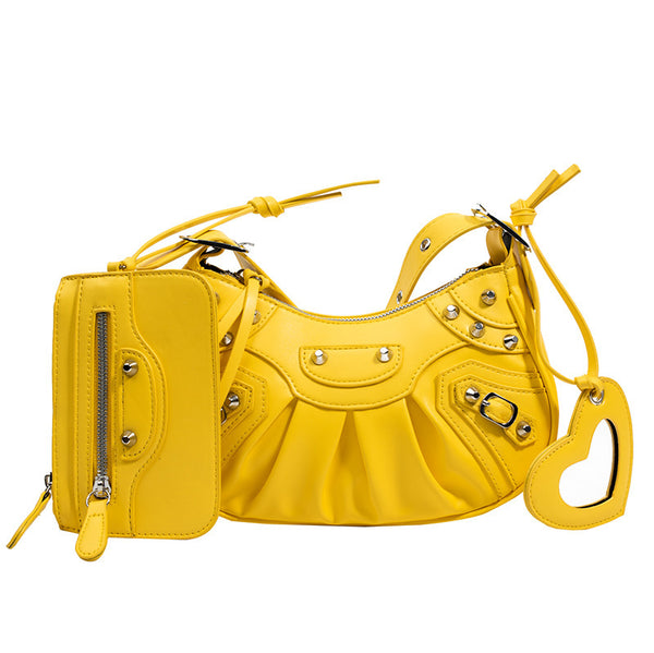 Rivet Motorcycle Shoulder Bag