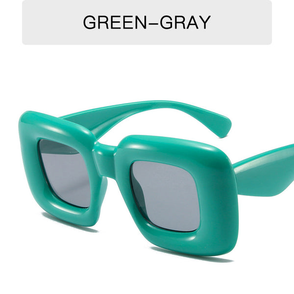 Thick Square Frame Sunglasses SD2604
