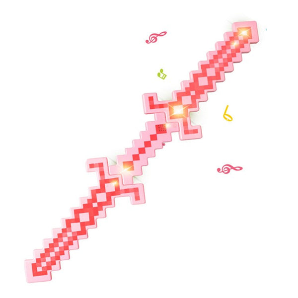 Light Up With Sound Minecraft Weapons Double-Headed Lattice Sword