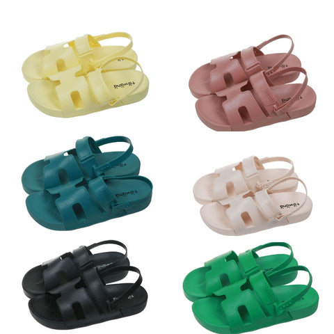 H Strap PVC Sandals 273