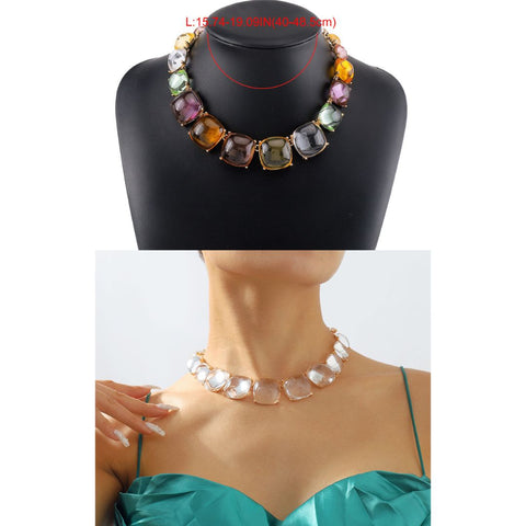 Jelly Necklace & Earrings Necklace