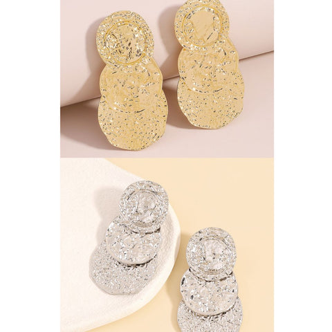 Layered Metal Earrings E11336