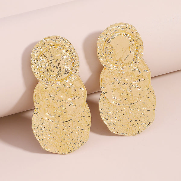 Layered Metal Earrings E11336