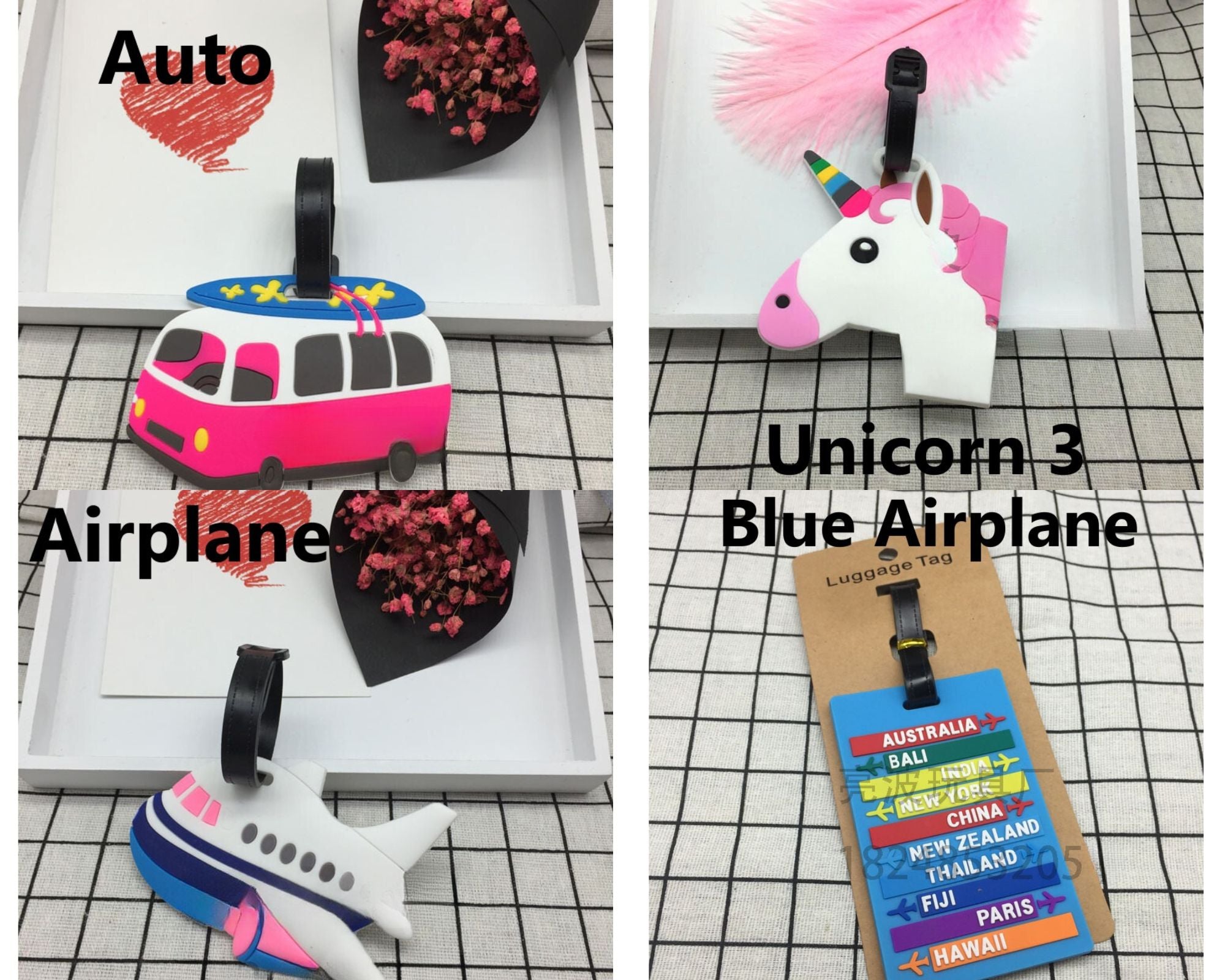Cartoon Luggage Tags