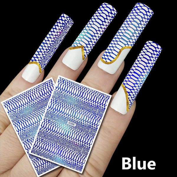 Snake Pattern Nail Art Stickers