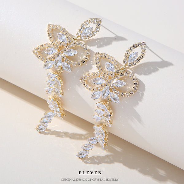 Luxury Inlaid Zircon Earrings N99-Z