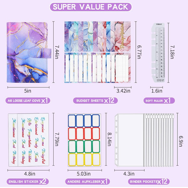 Marble A6 Budget Planner