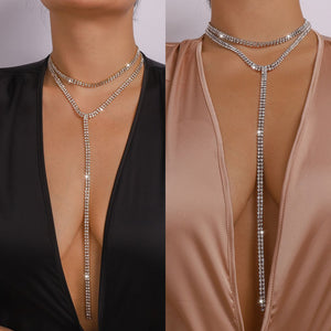 Multi-Layered Diamante Necklace 311