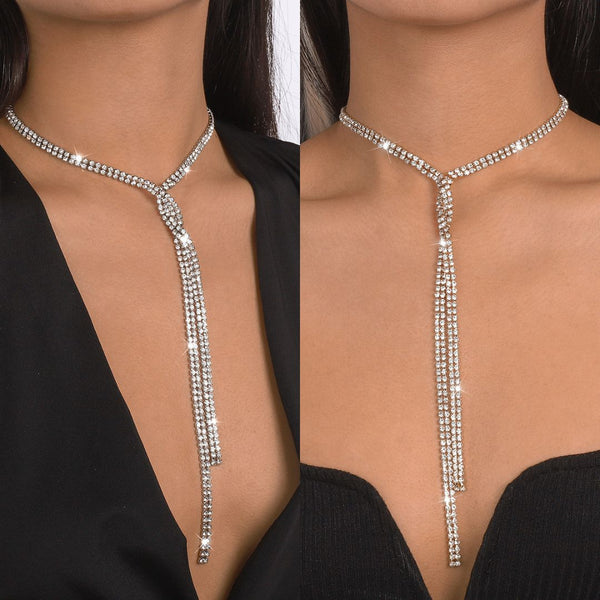 Multi-Layered Diamante Necklace 627