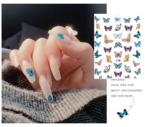 Butterfly Nail Art Stickers