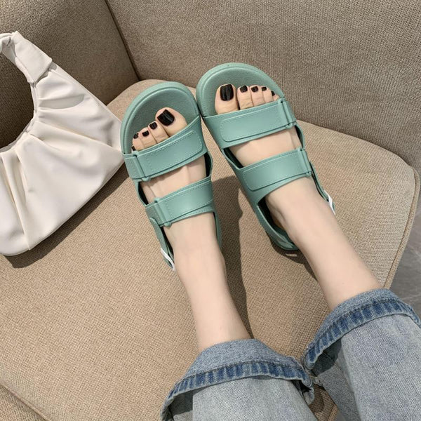 PVC Double Strap Sandals