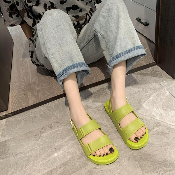 PVC Double Strap Sandals
