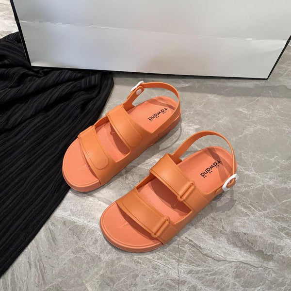 PVC Double Strap Sandals