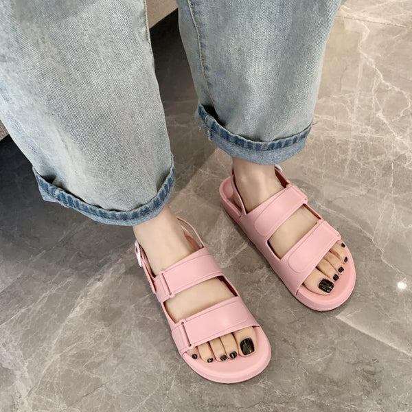 PVC Double Strap Sandals