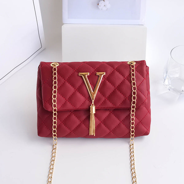 Quilted Sidebag With Tassel 58046