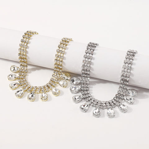 Water Drop Diamante Necklace N10899