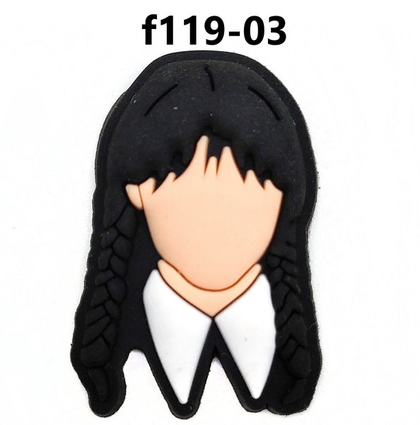 Wednesday Adams Croc Charms F119