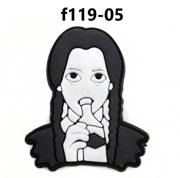 Wednesday Adams Croc Charms F119