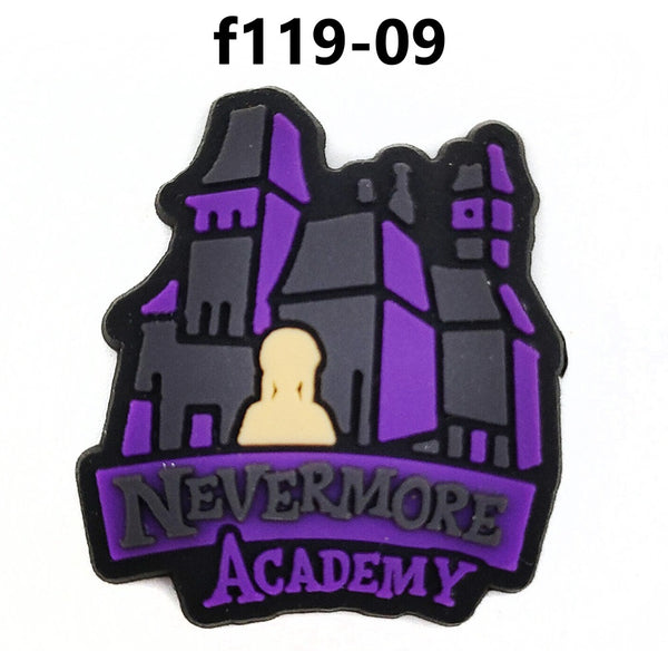 Wednesday Adams Croc Charms F119