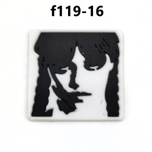 Wednesday Adams Croc Charms F119
