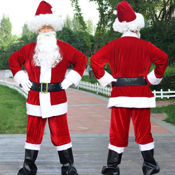 8 Piece Santa Clause Costume