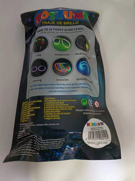 Full Bodysuit Glow Sticks Set 136pcs