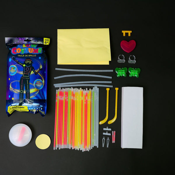 Full Bodysuit Glow Sticks Set 136pcs