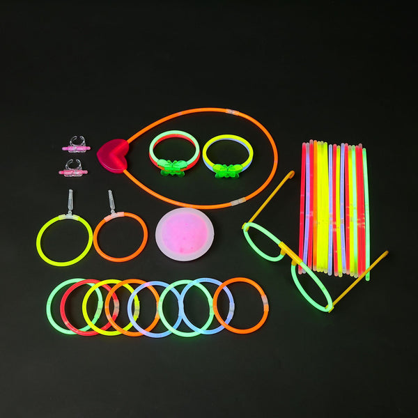 Full Bodysuit Glow Sticks Set 136pcs