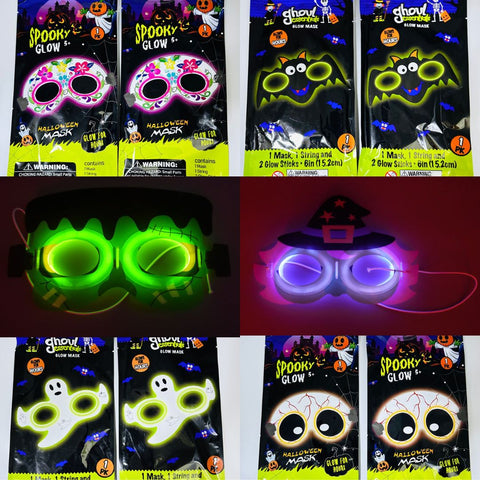 Halloween Glow Stick Masks