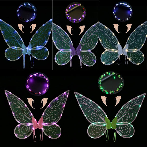 Led Elf Wings + Ears + Wreath