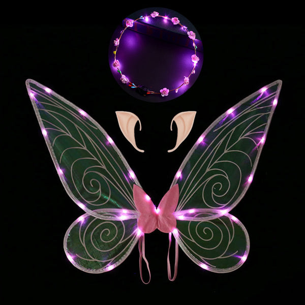 Led Elf Wings + Ears + Wreath