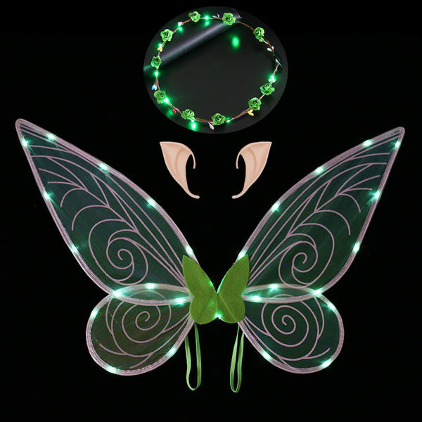 Led Elf Wings + Ears + Wreath