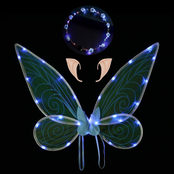 Led Elf Wings + Ears + Wreath