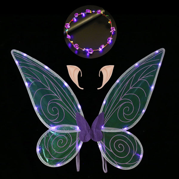 Led Elf Wings + Ears + Wreath