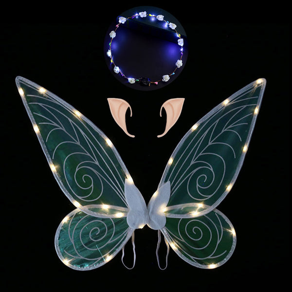 Led Elf Wings + Ears + Wreath